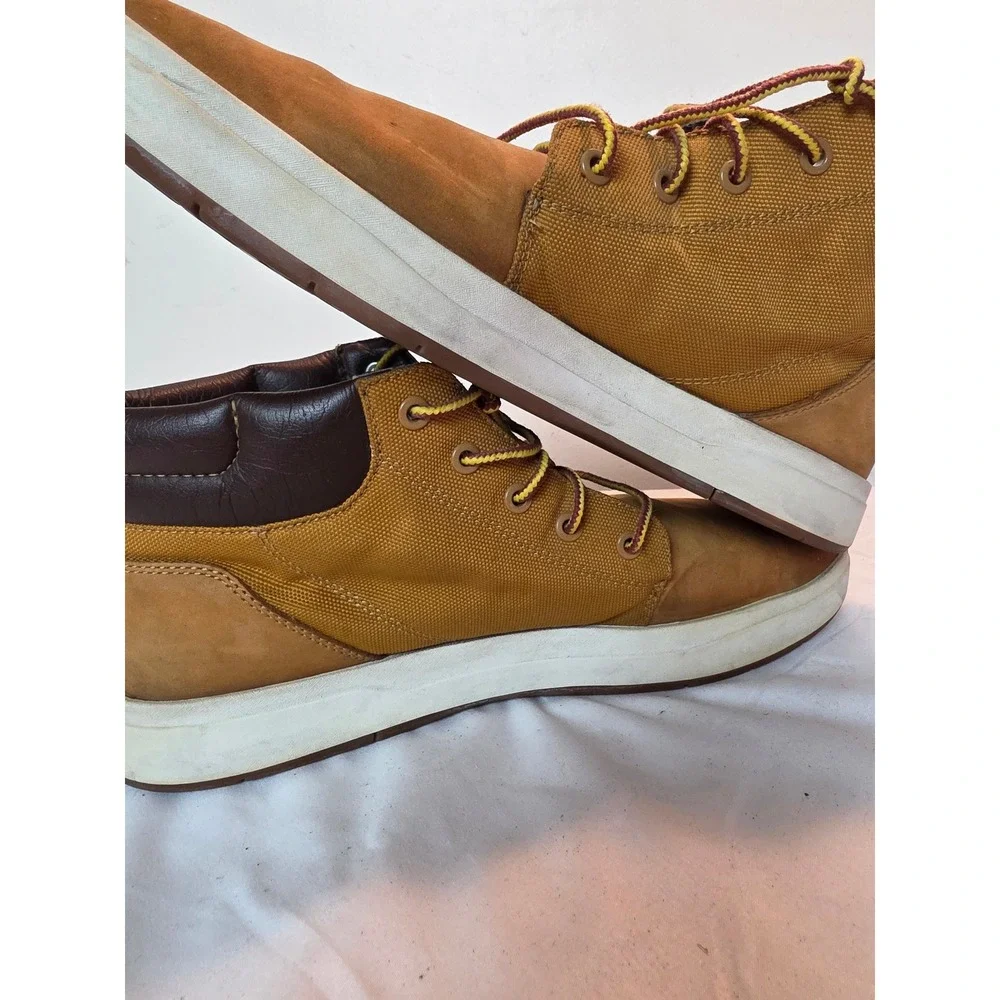 Timberland Davis Square Chukka Boots Wheat Nubuck Cordura Mens 10.5 A1MHZ